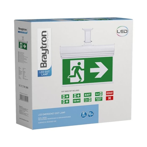 LED EXIT BRAYTRON - Nödutgång - 3W