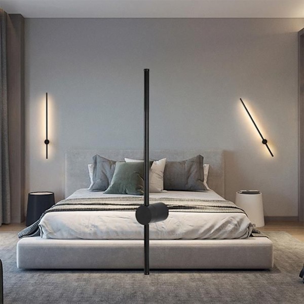 BRAYTRON Tiny WL800 LED væglampe, guld, 16W, 1160lm, aluminium Svart