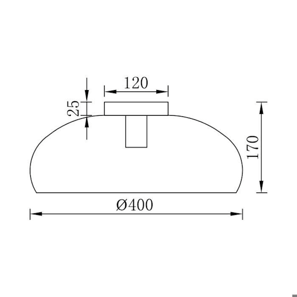 Dekorativ LED loftlampe 1xE27 23W IP20 – Sort metal Svart