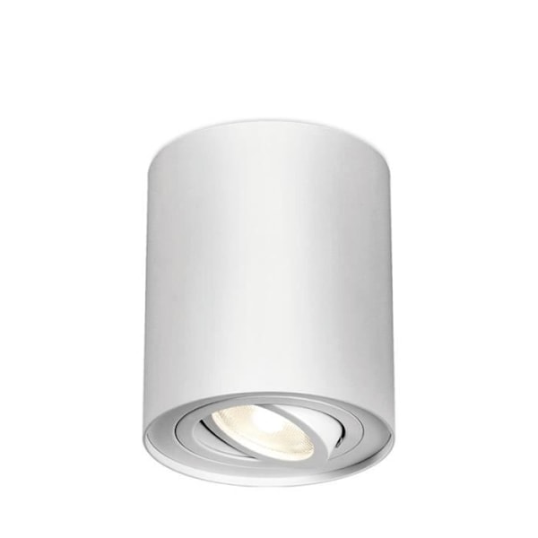 Loftslampe i aluminium GAMA-8010A rund GU10 35W Hvid