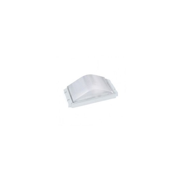 Hublot rektangulär vit 60W (Eq. 12W FLC - 8W LED) IP54 E27 Dim. 265x130x100mm Vit