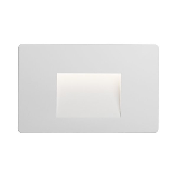 VEKTAB3 fyrkantig vit LED väggspotlight 3W 3000K IP65 Vit