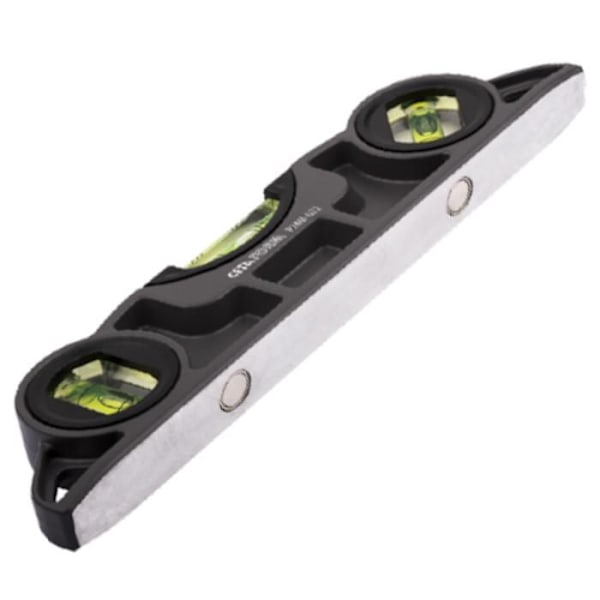 Professionellt magnetiskt vattenpass, trapets, 22cm långt, gjutjärn