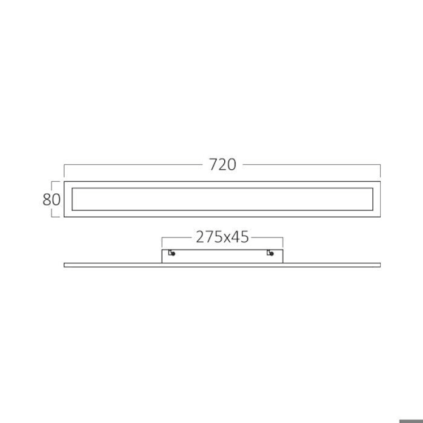 LED väggarmatur utomhus 18W 3000K IP54 Svart Svart