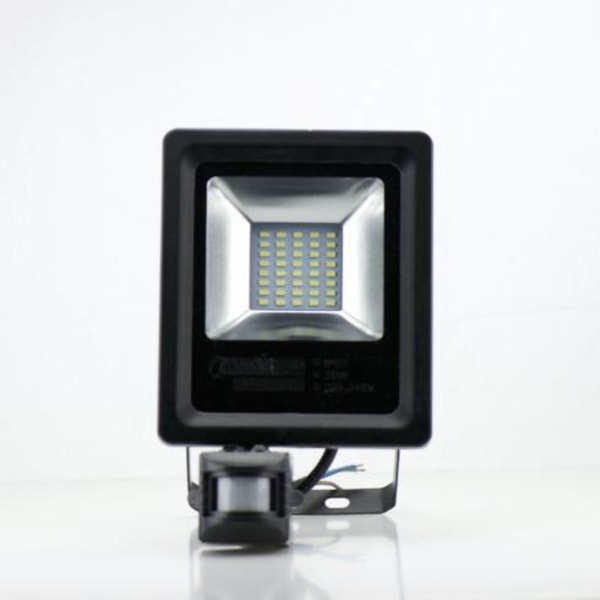 LED-projektori - Määrittelemätön - 20W - IP65 - Liikehälytin - 6500K Svart