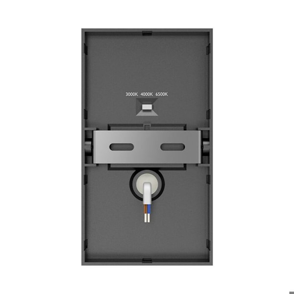 Väggmonterad LED-utomhuslampa 2x6W 3-i-1 IP65 Grå Grå
