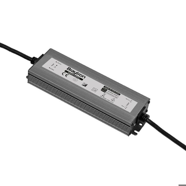 Strömförsörjning 150W IP67 i svart aluminium