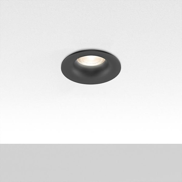 Support för spot Tetra D1 rund svart MR16 GU10/GU5.3 Svart
