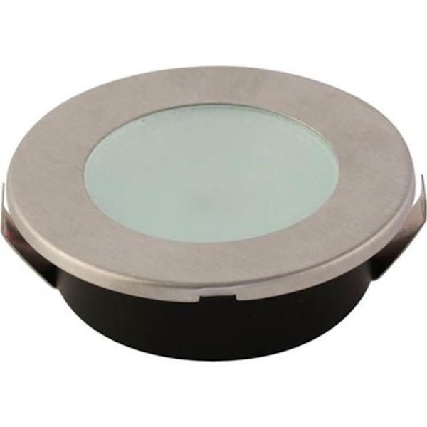 Matt krom rund LED spotlight 2W Matt krom