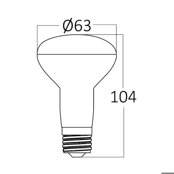 Ampoule LED R63 E27 9W 830lm 3000K – Braytron