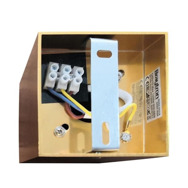 Taklampa i aluminium GAMA-8010F fyrkantig GU10 35W Guld gyllene