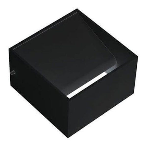 LED væglampe Sort 8W (Sv. 64W) 4200K Dim. 100x100mm Svart