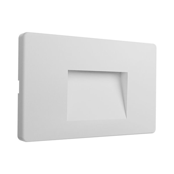 VEKTAB3 fyrkantig vit LED väggspotlight 3W 3000K IP65 Vit