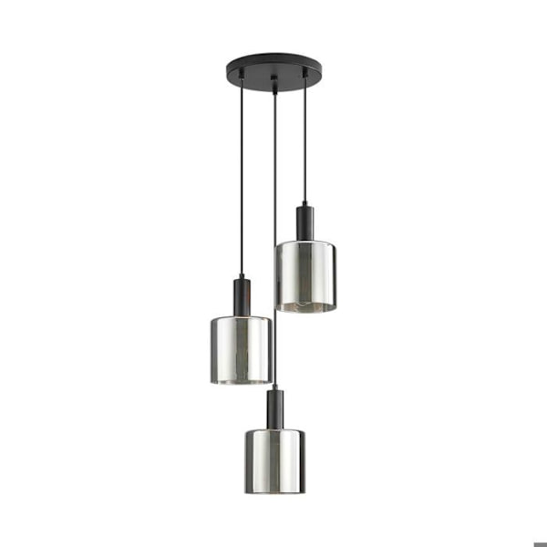 Dekorativ ophæng 3xE27 23W IP20 Røgfarvet glas – BV01-00071