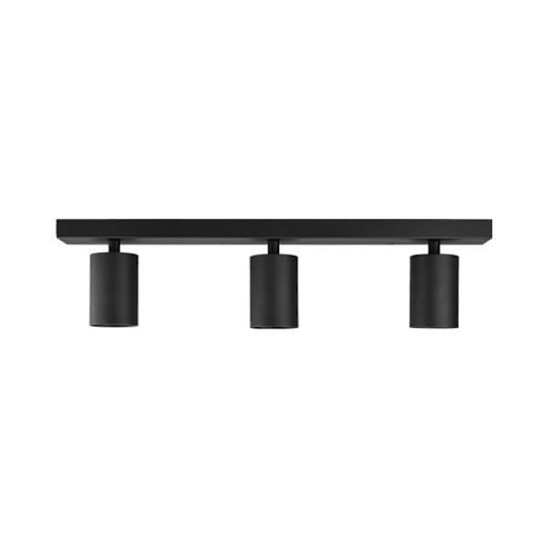 Loftslampe med 3 overflademonterede spots BETA-U2 Alu GU10 3x35W Sort Svart