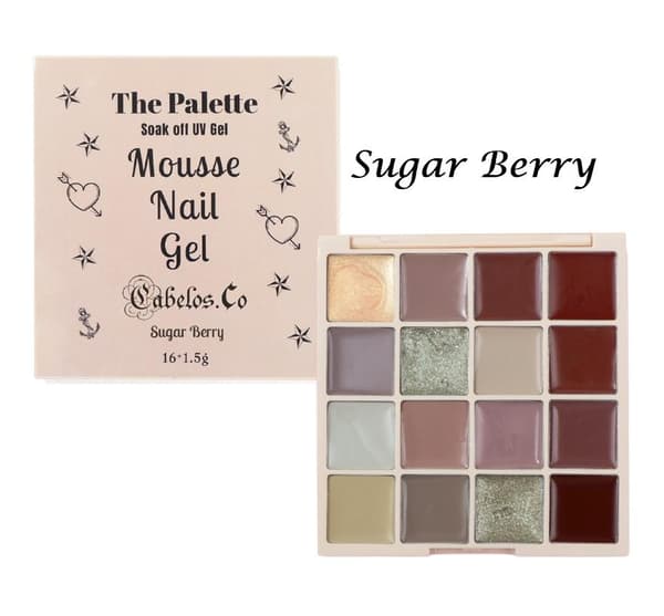Gel Nagellack Palett – Mousse UV Gellack Candy Flakes