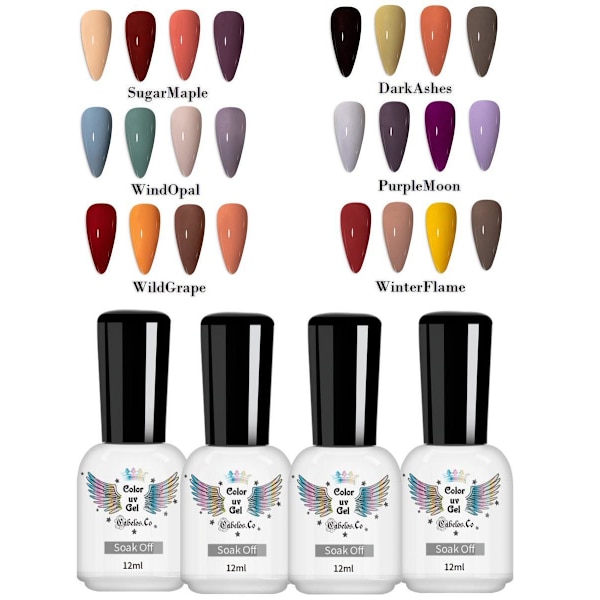 Nagellack UV Gellack Kit SugarMaple