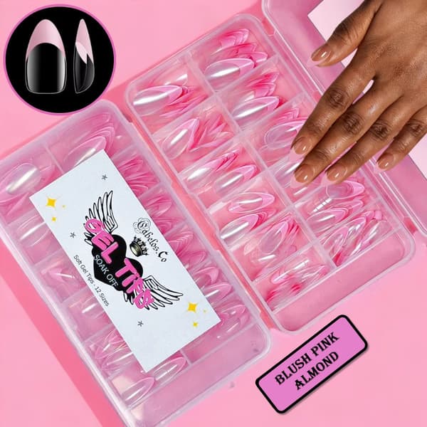 French Tip - Press-On Gel Nails Black Cat