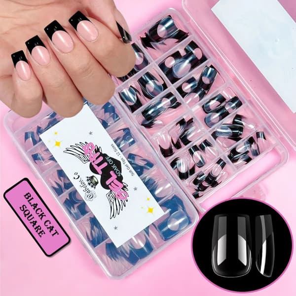 French Tip - Press-On Gel Nails Crisp White