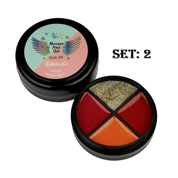 Gellack - Mousse Uv Gel Nagellack Set 5