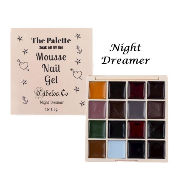 Gel Nagellack Palett – Mousse UV Gellack Night Dreamer