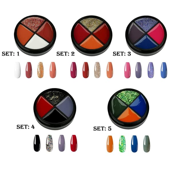 Gellack - Mousse Uv Gel Nagellack Set 2