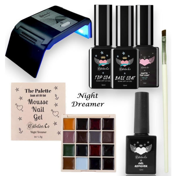 UV Gel Nagelkit– The Palette Night Dreamer