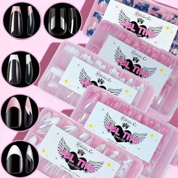 French Tip - Press-On Gel Nails Crisp White