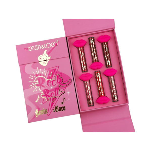 Läppglans- Matte läppstift Kit 6st