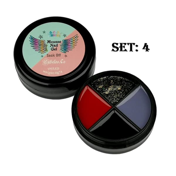 Gellack - Mousse Uv Gel Nagellack Set 2