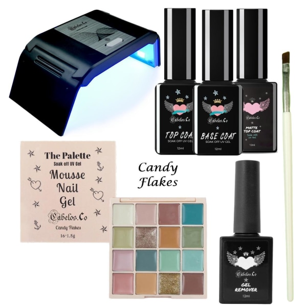 UV Gel Nagelkit– The Palette Candy Flakes