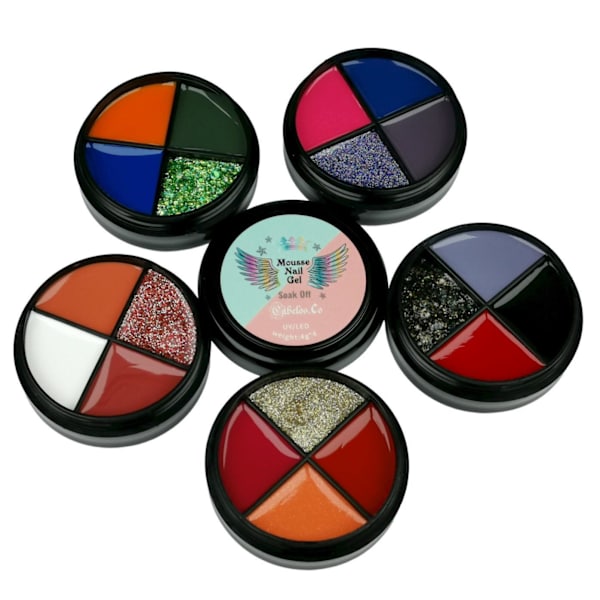 Gellack - Mousse Uv Gel Nagellack Set 2