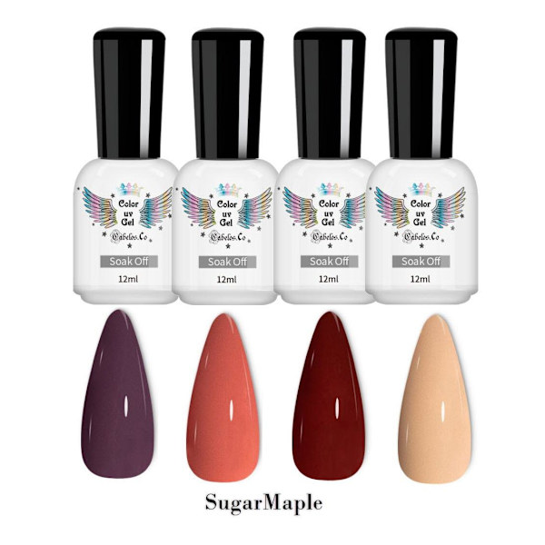 Nagellack UV Gellack Kit SugarMaple