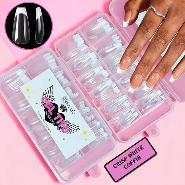 French Tip - Press-On Gel Nails Crisp White