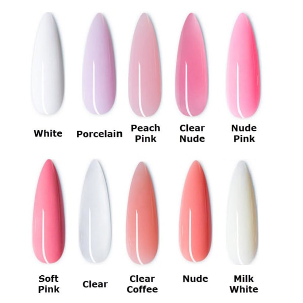 Gelenaglar- Poly Gel 30g Nails Kit Nude Pink