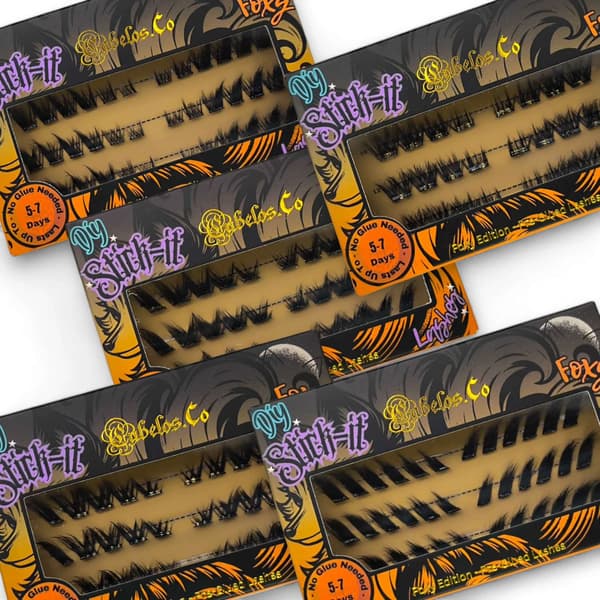 Stick-it Lashes Foxy – Förlimmade Klusterfransar Fransförlängning Hemma Tail Tip Twirls