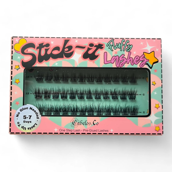 Stick-it Press-on Fransar – Förlimmade Lösögonfransar Utan Lim Dear Diary