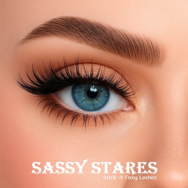 Stick-it Lashes – Foxy Edition Förlimmade Klusterfransar för Enkel Applicering Sassy Stares