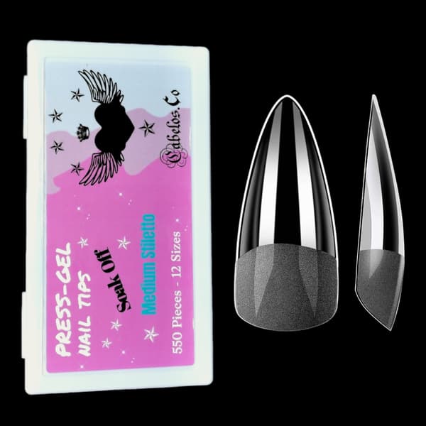 Gelé Nageltippar - Press-on Soft Gel Nail Tips Medium Coffin