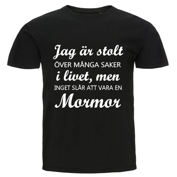 T-shirt - Jag är stolt, Mormor Black XXL