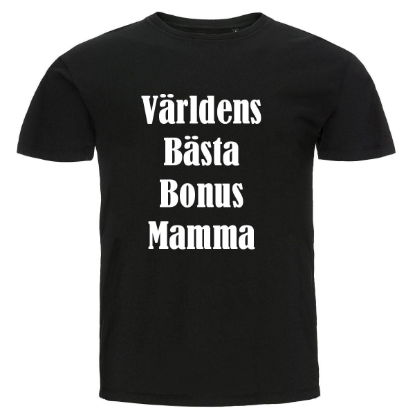 T-shirt - Världens bästa bonusmamma Black Storlek XXL