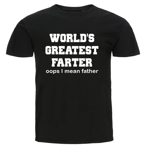 T-shirt - World's greatest farter oops I mean father Black M