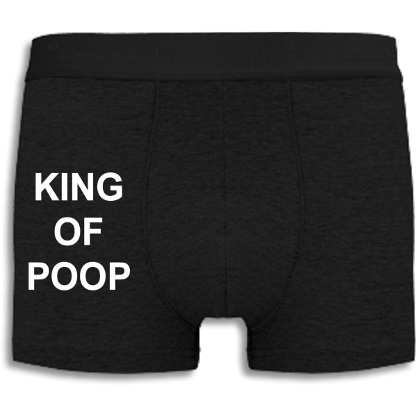 Boxershorts - King of poop Black XXL
