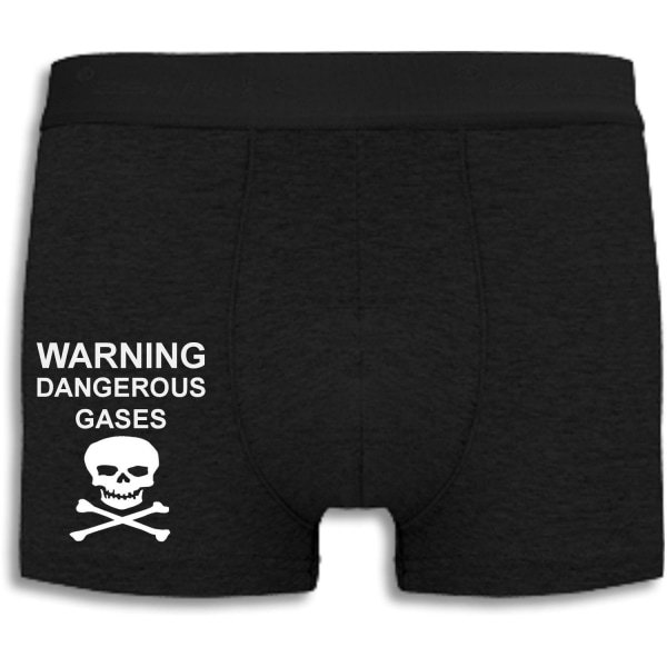 Boxershorts - Advarsel om farlige gasser Black S
