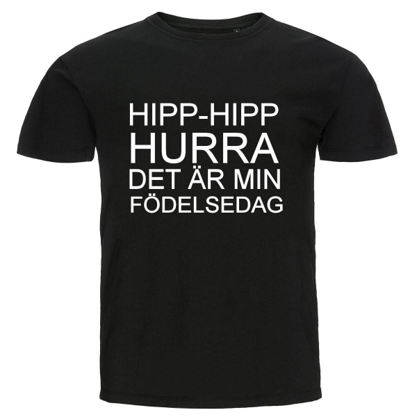 T-shirt - Hipp-hipp hurra Black Storlek XXL