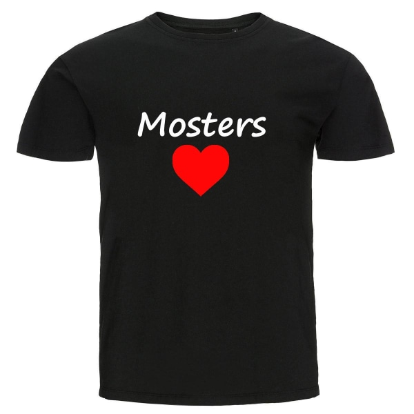 Barn T-shirt - Mosters hjärta Black Storlek 110-120