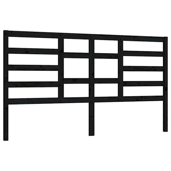 Sänggavel tillbehör sängrum möbel 206 x 4 x 104 svart furu