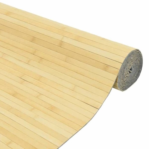 Paravent separátor för rum vägg 165 x 600 cm bambu beige DEC031159 Beige