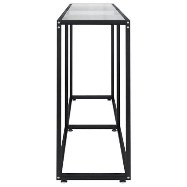 Praktisk konsolbord til en organiseret entre 160 x 35 x 75,5 cm hærdet glas og stål DEC032268 Guld
