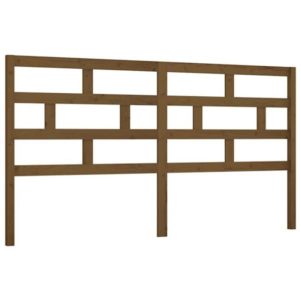 Hovedgærde - Massivt Træ - Lys Brun - 206x100 cm - Moderne Stil - Elegant Design Ljusbrun
